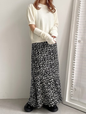 「モノトーン」｜fifthスタッフさん（レディース・150cm）の秋コーディネート