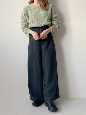 「fifth（フィフス）のアイテム」を使った、fifthスタッフさん（レディース・150cm）の秋コーディネート