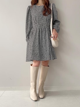 「fifth（フィフス）のアイテム（ワンピース/ドレス）」を使った、fifthスタッフさん（レディース・150cm）の秋コーディネート