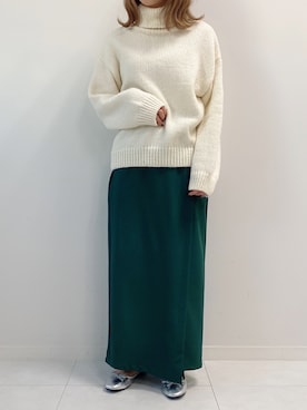 「fifth（フィフス）のアイテム（トップス）」を使った、fifthスタッフさん（レディース・150cm）の冬コーディネート