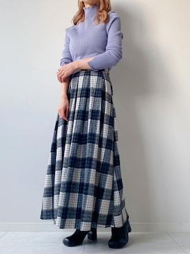 「fifth（フィフス）のアイテム（スカート）」を使った、fifthスタッフさん（レディース・150cm）の秋コーディネート