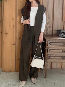 fifthスタッフさん(レディース・150cm)の秋コーディネート