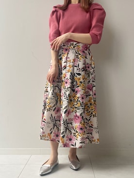 「fifth（フィフス）のアイテム（トップス）」を使った、fifthスタッフさん（レディース・150cm）の夏コーディネート