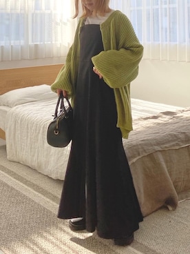 「fifth（フィフス）のアイテム（ワンピース/ドレス）」を使った、fifthスタッフさん（レディース・150cm）の冬コーディネート