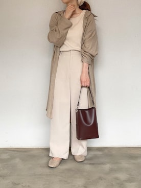 「fifth（フィフス）のアイテム（トップス）」を使った、fifthスタッフさん（レディース・150cm）の秋コーディネート