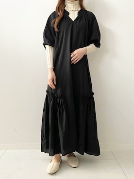 「fifth（フィフス）のアイテム（ワンピース/ドレス）」を使った、fifthスタッフさん（レディース・150cm）の秋コーディネート