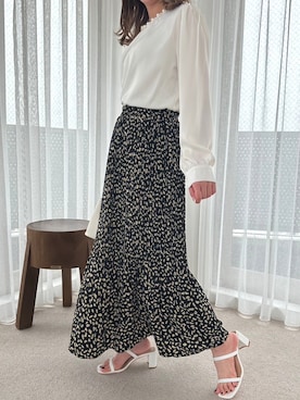 「fifth（フィフス）のアイテム（スカート）」を使った、fifthスタッフさん（レディース・160cm）の春コーディネート