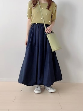 「fifth（フィフス）のアイテム（バッグ）」を使った、fifthスタッフさん（レディース・150cm）の夏コーディネート