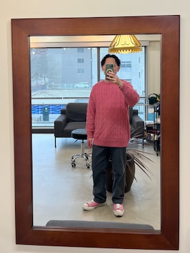 「CONVERSE ADDICT（コンバースアディクト）のアイテム」を使った、Oyama Takumaさん（メンズ・163cm）の冬コーディネート