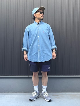 「アイテム（キャップ）」を使った、Ko_Seさん（メンズ・173cm）の夏コーディネート