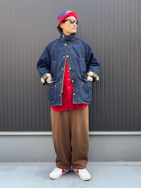 「STUSSY（ステューシー）のアイテム」を使った、Ko_Seさん（メンズ・173cm）の冬コーディネート