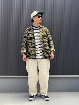 「VANS（バンズ）のアイテム」を使った、Ko_Seさん（メンズ・173cm）の夏コーディネート
