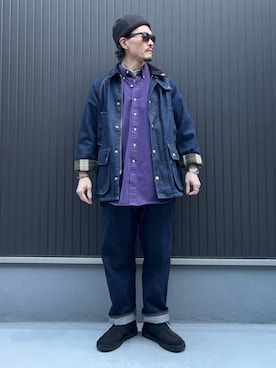 「Clarks（クラークス）のアイテム」を使った、Ko_Seさん（メンズ・173cm）の冬コーディネート