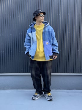 「Audience（オーディエンス）のアイテム」を使った、Ko_Seさん（メンズ・173cm）の冬コーディネート