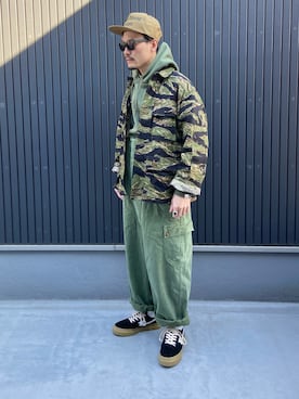 「masterkey（マスターキー）のアイテム（サロペット/オーバーオール）」を使った、Ko_Seさん（メンズ・173cm）の冬コーディネート