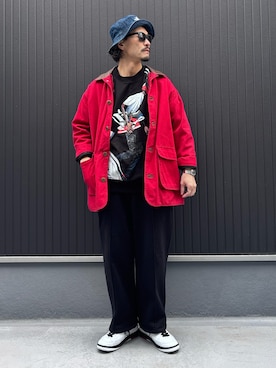 「GU（ジーユー）のアイテム」を使った、Ko_Seさん（メンズ・173cm）の春コーディネート