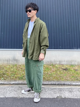 「masterkey（マスターキー）のアイテム（サロペット/オーバーオール）」を使った、Ko_Seさん（メンズ・173cm）の冬コーディネート