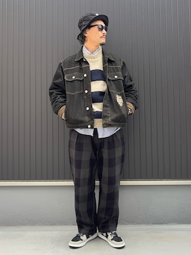 「Audience(オーディエンス)のアイテム」を使った、Ko_Seさん(メンズ・173cm)の冬コーディネート