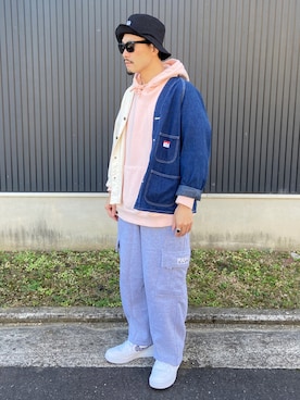 「CAL O LINE（キャルオーライン）のアイテム（ジャケット/アウター）」を使った、Ko_Seさん（メンズ・173cm）の秋コーディネート