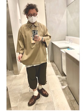 「B印 YOSHIDA(BEAMS×PORTER)（ビージルシヨシダ）のアイテム」を使った、せきさんさん（メンズ・161cm）の夏コーディネート