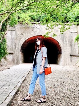 「涼鞋」｜Kaoriさん（レディース・167cm）の秋コーディネート