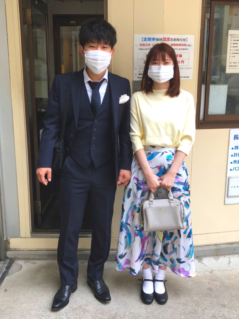 「きれいめスタイル、お食事会」｜「ROPE' PICNICのアーティープリントスカート（スカート、グレー系）」を使った、akina.u_uさん（レディース・157cm）の秋コーディネートの1枚目の写真