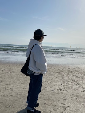 「Levi's」｜「アイテム（ナイロンジャケット）」を使った、sunさん（メンズ・158cm）の春コーディネート