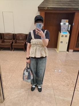 「Zoff（ゾフ）のアイテム」を使った、ぬーさん（レディース・162cm）の春コーディネート