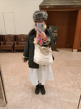 「Barbour（バブアー）のアイテム（ジャケット/アウター）」を使った、ぬーさん（レディース・162cm）の春コーディネート