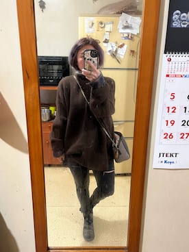 「PAOLA FERRI（パオラフェリー）のアイテム」を使った、培333さん（レディース・153cm）の冬コーディネート