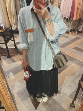 「oversize」｜「アイテム（ワンピース/ドレス）」を使った、培333さん（レディース・153cm）の秋コーディネート