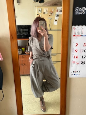 「西裝外套」｜培333さん（レディース・153cm）の春コーディネート