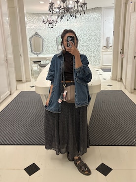 「ATTENTION（アテンション）のアイテム」を使った、培333さん（レディース・153cm）の秋コーディネート