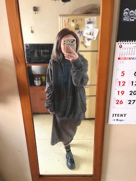 「H&M（エイチ・アンド・エム）のアイテム（ジャージ）」を使った、培333さん（レディース・153cm）の春コーディネート