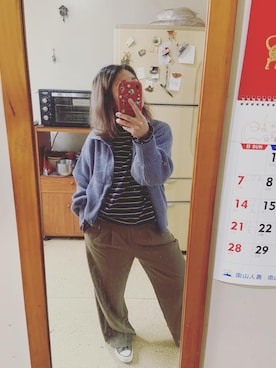 「無（ム）のアイテム（その他アウター）」を使った、培333さん（レディース・153cm）の秋コーディネート