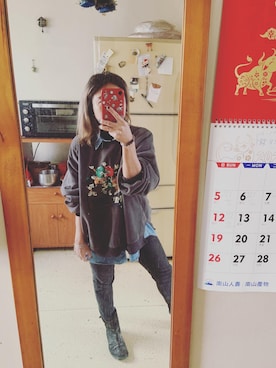 「PAOLA FERRI（パオラフェリー）のアイテム」を使った、培333さん（レディース・153cm）の冬コーディネート