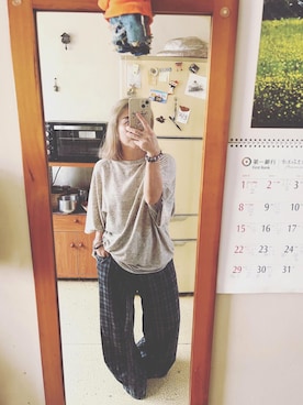 「oversize」｜「アイテム（アクセサリー）」を使った、培333さん（レディース・153cm）の春コーディネート