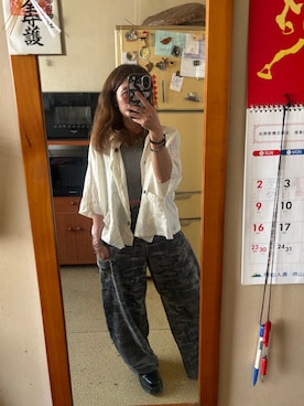 「無（ム）のアイテム」を使った、培333さん（レディース・153cm）の夏コーディネート