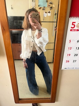 「PULL&BEAR（プルアンドベア）のアイテム（トップス）」を使った、培333さん（レディース・153cm）の春コーディネート