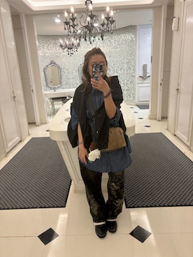 「NET（ネット）のアイテム」を使った、培333さん（レディース・153cm）の春コーディネート