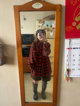 「アイテム（デニムジャケット）」を使った、培333さん（レディース・153cm）の秋コーディネート