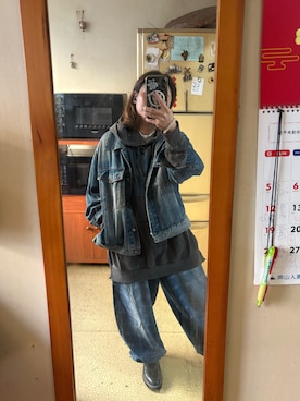 「アイテム（ジャージ）」を使った、培333さん（レディース・153cm）の秋コーディネート