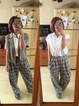 「無（ム）のアイテム（ブルゾン）」を使った、培333さん（レディース・153cm）の秋コーディネート