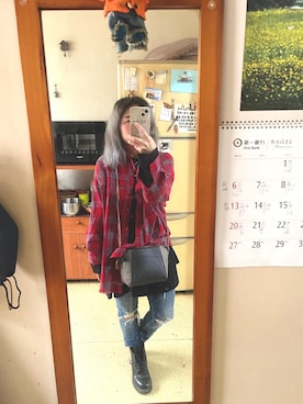 「TOPMAN（トップマン）のアイテム」を使った、培333さん（レディース・153cm）の秋コーディネート
