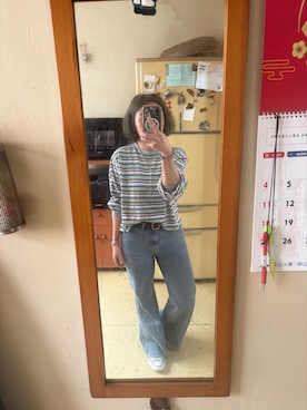「無（ム）のアイテム」を使った、培333さん（レディース・153cm）の春コーディネート