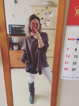「PULL&BEAR（プルアンドベア）のアイテム（パンツ）」を使った、培333さん（レディース・153cm）の秋コーディネート