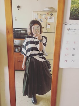 「PULL&BEAR（プルアンドベア）のアイテム（スウェット）」を使った、培333さん（レディース・153cm）の春コーディネート