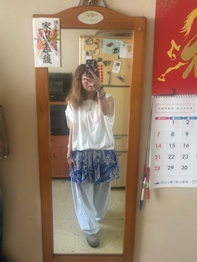 「無（ム）のアイテム」を使った、培333さん（レディース・153cm）の夏コーディネート