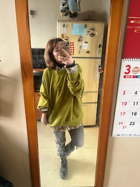 「PULL&BEAR（プルアンドベア）のアイテム（ジャケット/アウター）」を使った、培333さん（レディース・153cm）の春コーディネート