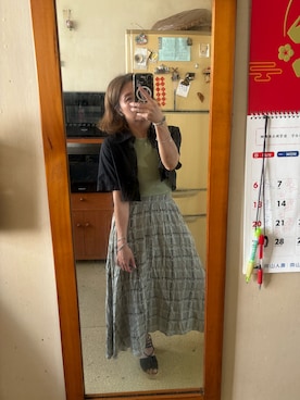 「H&M（エイチ・アンド・エム）のアイテム」を使った、培333さん（レディース・153cm）の夏コーディネート
